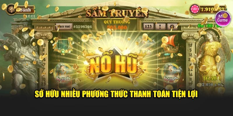 Sử dụng nhiều tùy chọn thanh toán linh hoạt Nohu90